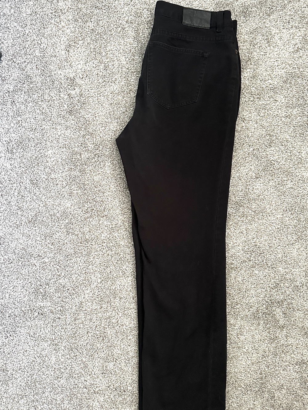 Ralph Lauren Black Straight Leg Jeans Sz 10P Petite 100% Cotton Denim Classic - Picture 7 of 7